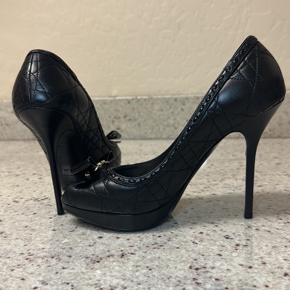 Christian Dior Cannage Pattern Leather Pumps Size 39 Pre-Loved - Picture 6 of 13